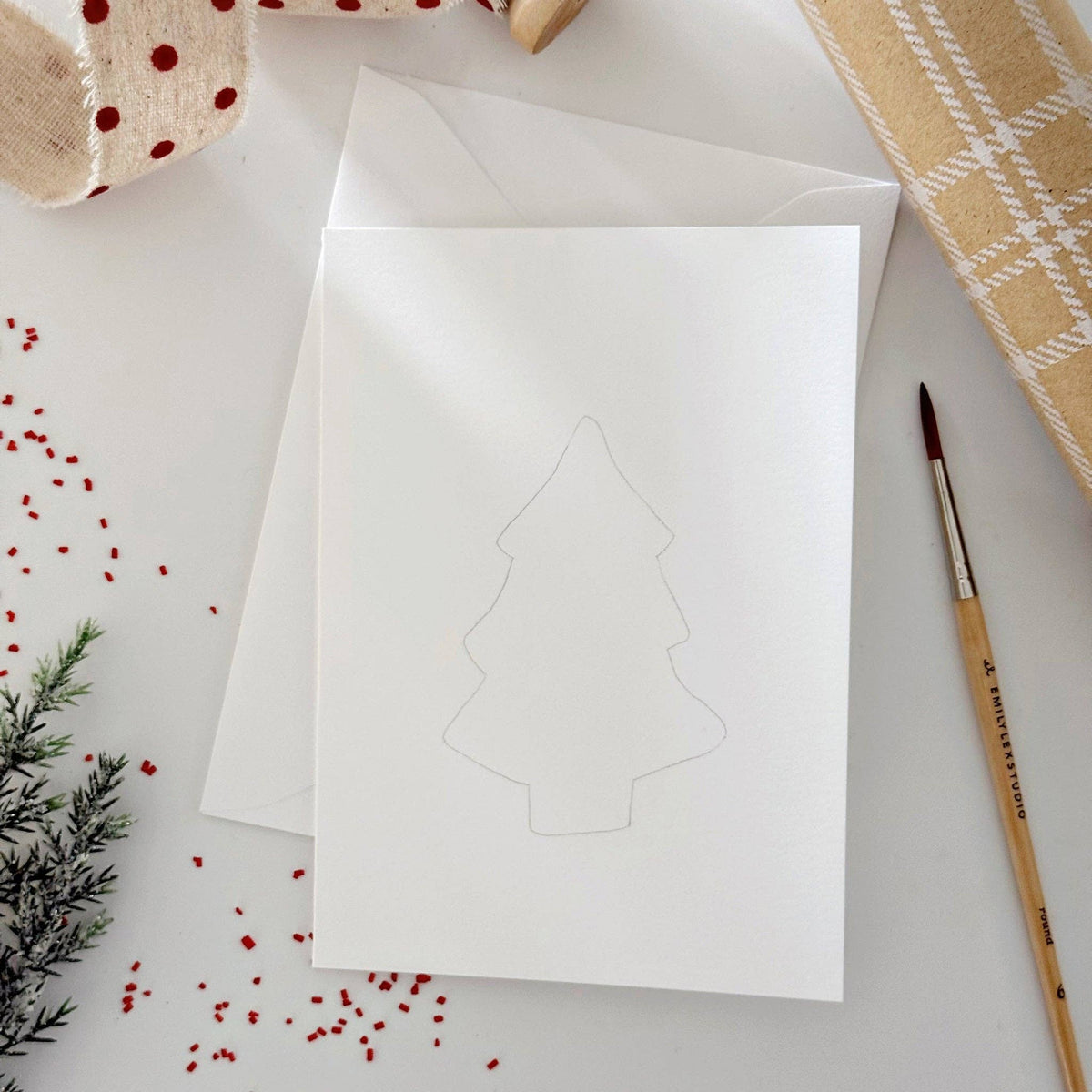 Gingerbread Paintable Notecards - The Preppy Bunny