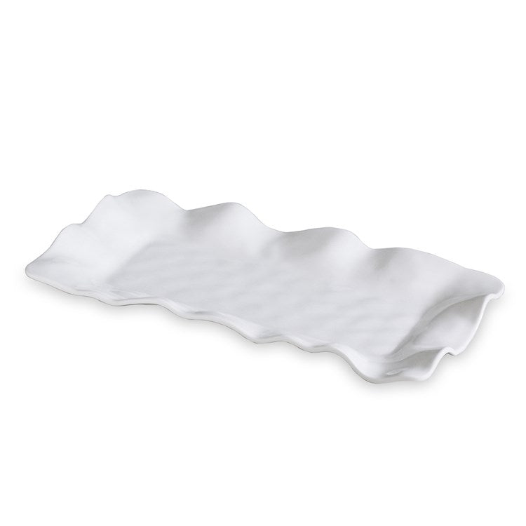 VIDA Havana Long Rectangle Tray in White - The Preppy Bunny