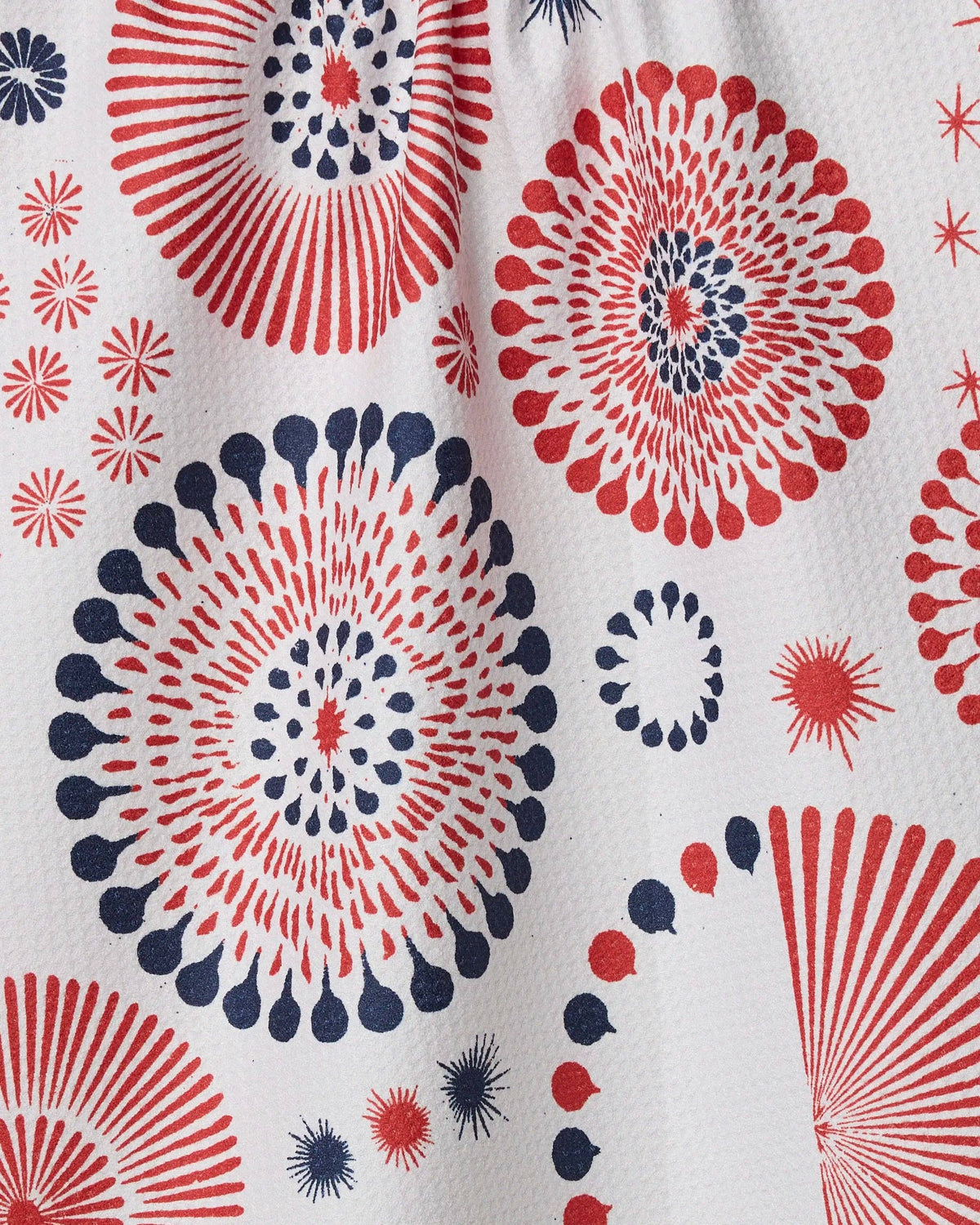 Freedom Sparks Blue Tea Towel by Geometry