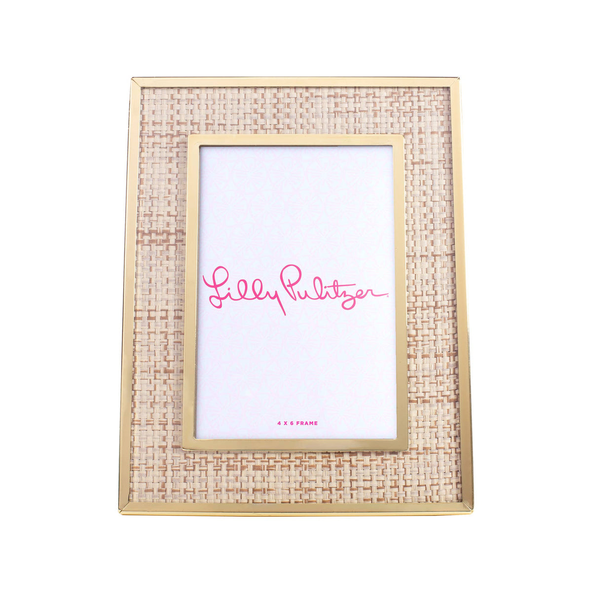 Medium Picture Frame in Raffia Mat - The Preppy Bunny