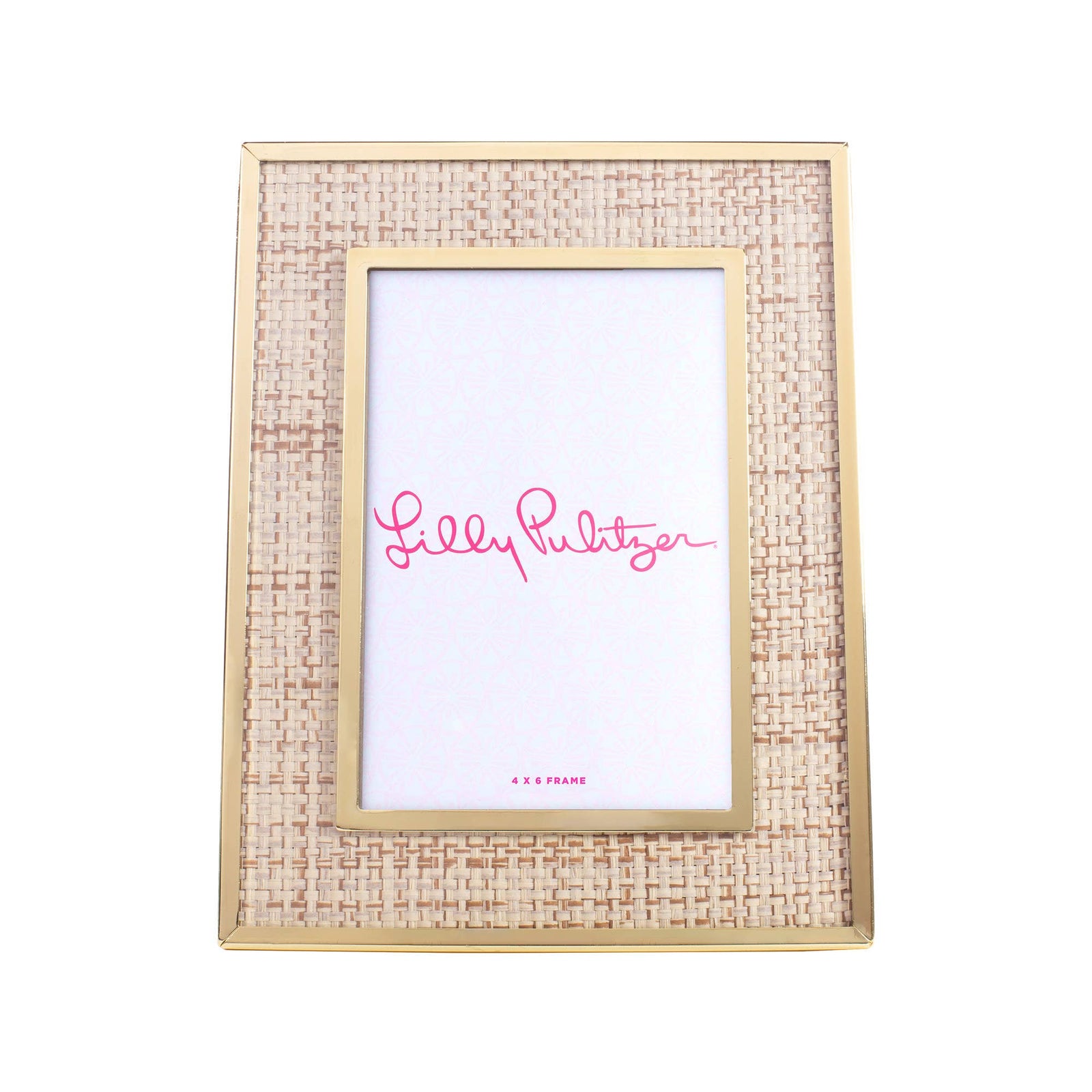 Medium Picture Frame in Raffia Mat - The Preppy Bunny