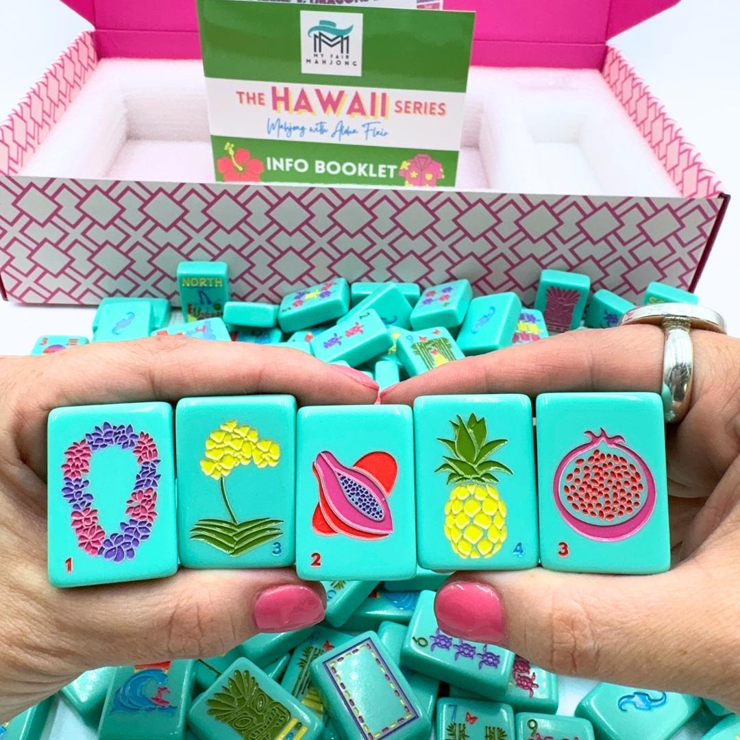 THE HAWAII SERIES | Mahjong Tile Set with Aloha Flair - The Preppy Bunny