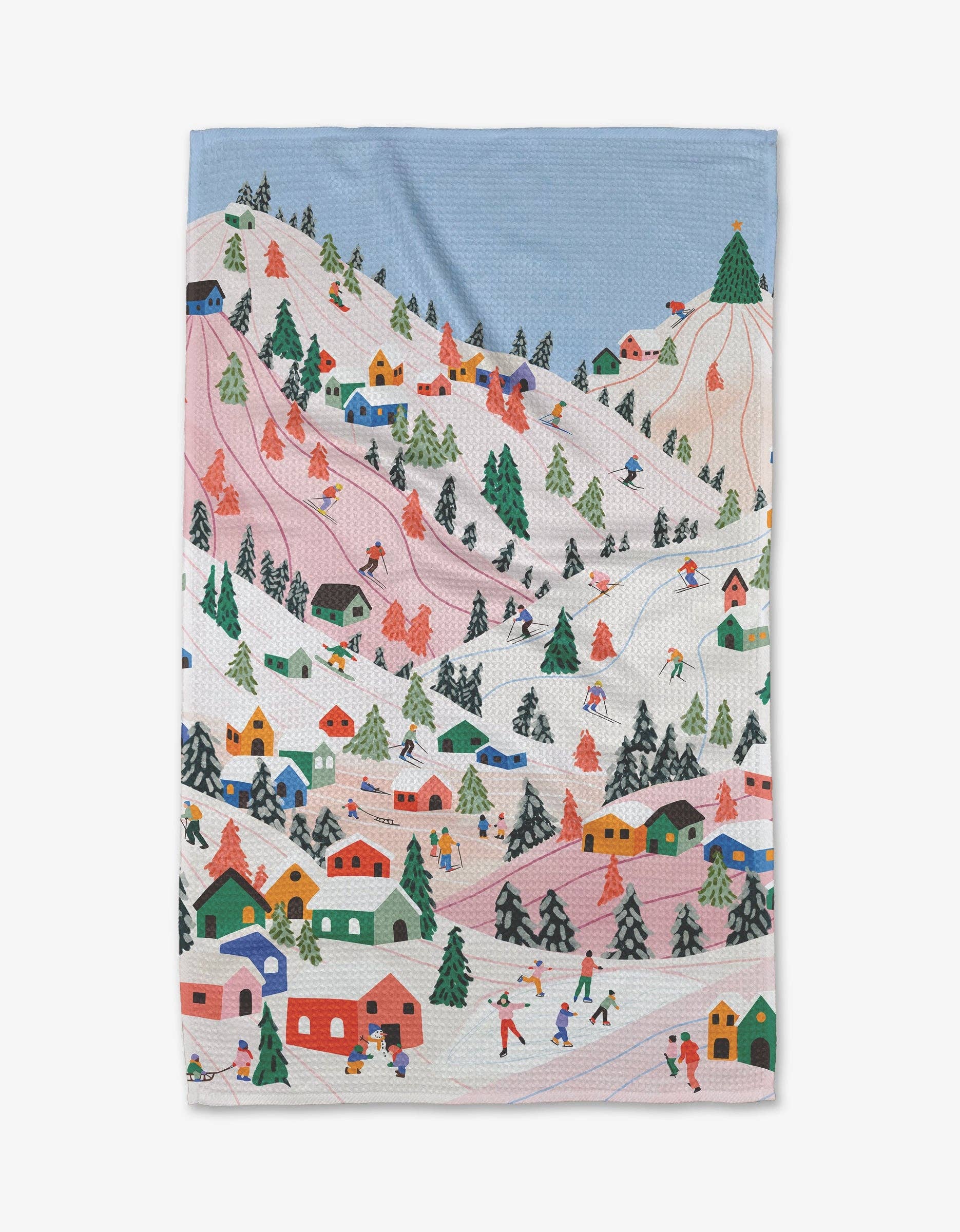 Winter Holiday Tea Towel - The Preppy Bunny