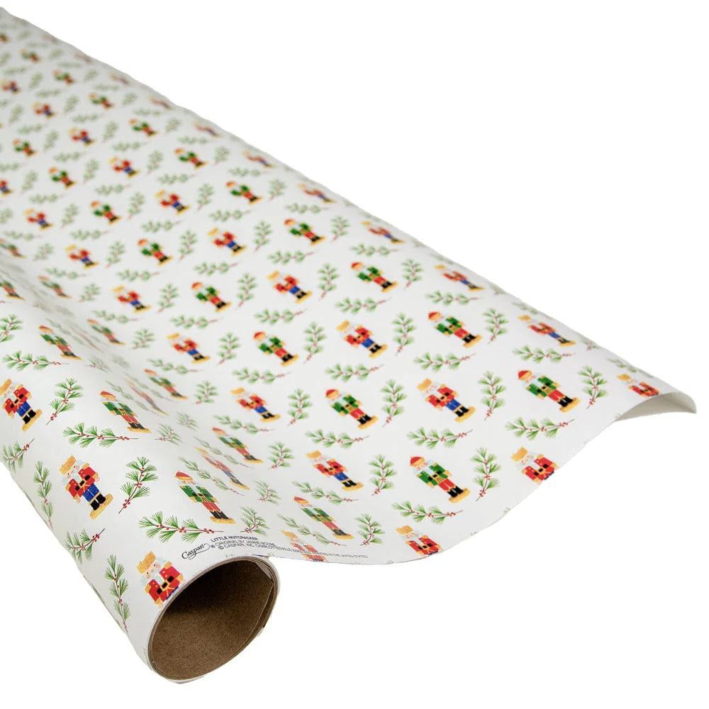 Little Nutcracker Gift Wrap - One 30&quot; X 8&#39; Roll