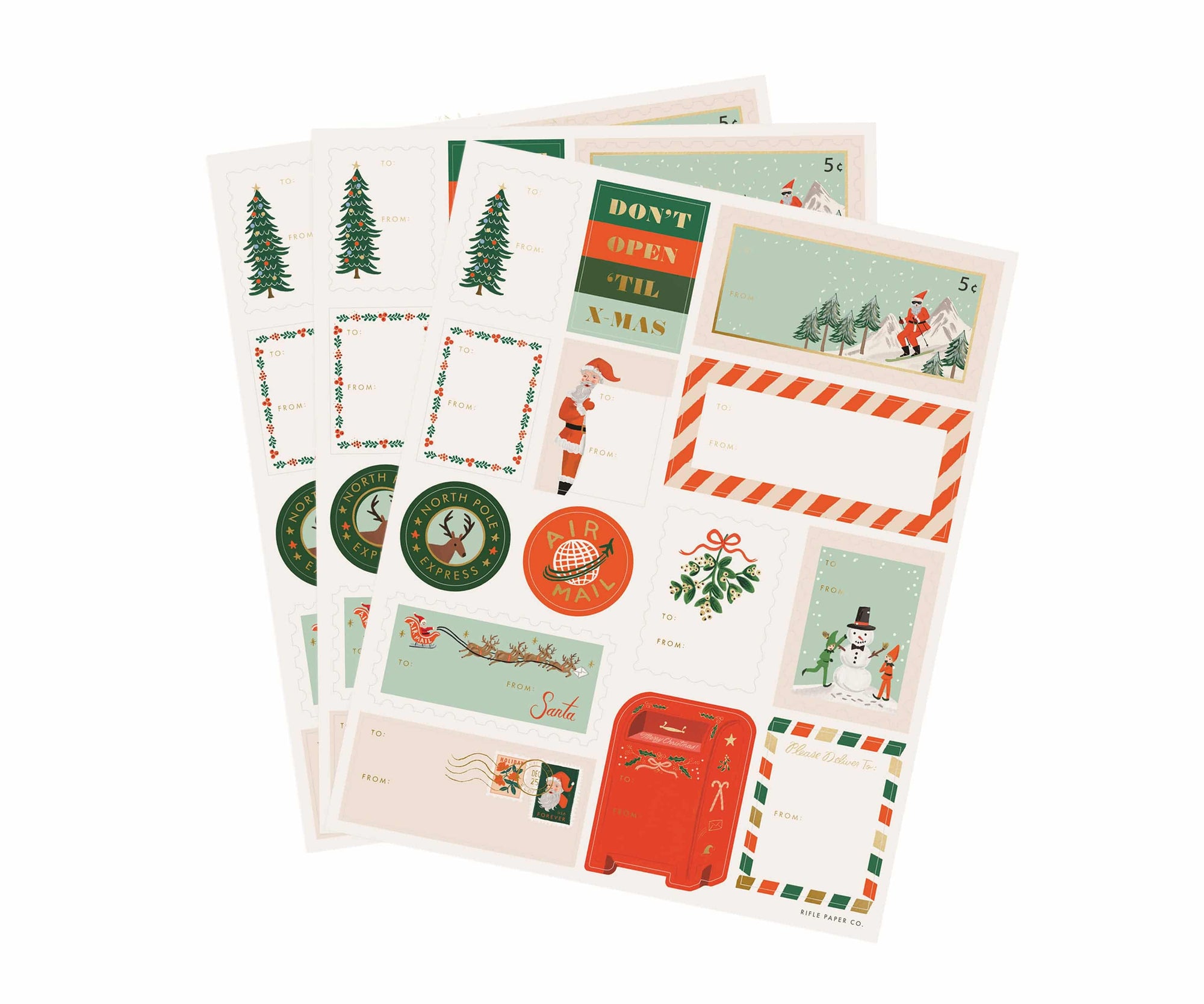 Santa’s Workshop Stickers & Labels - The Preppy Bunny