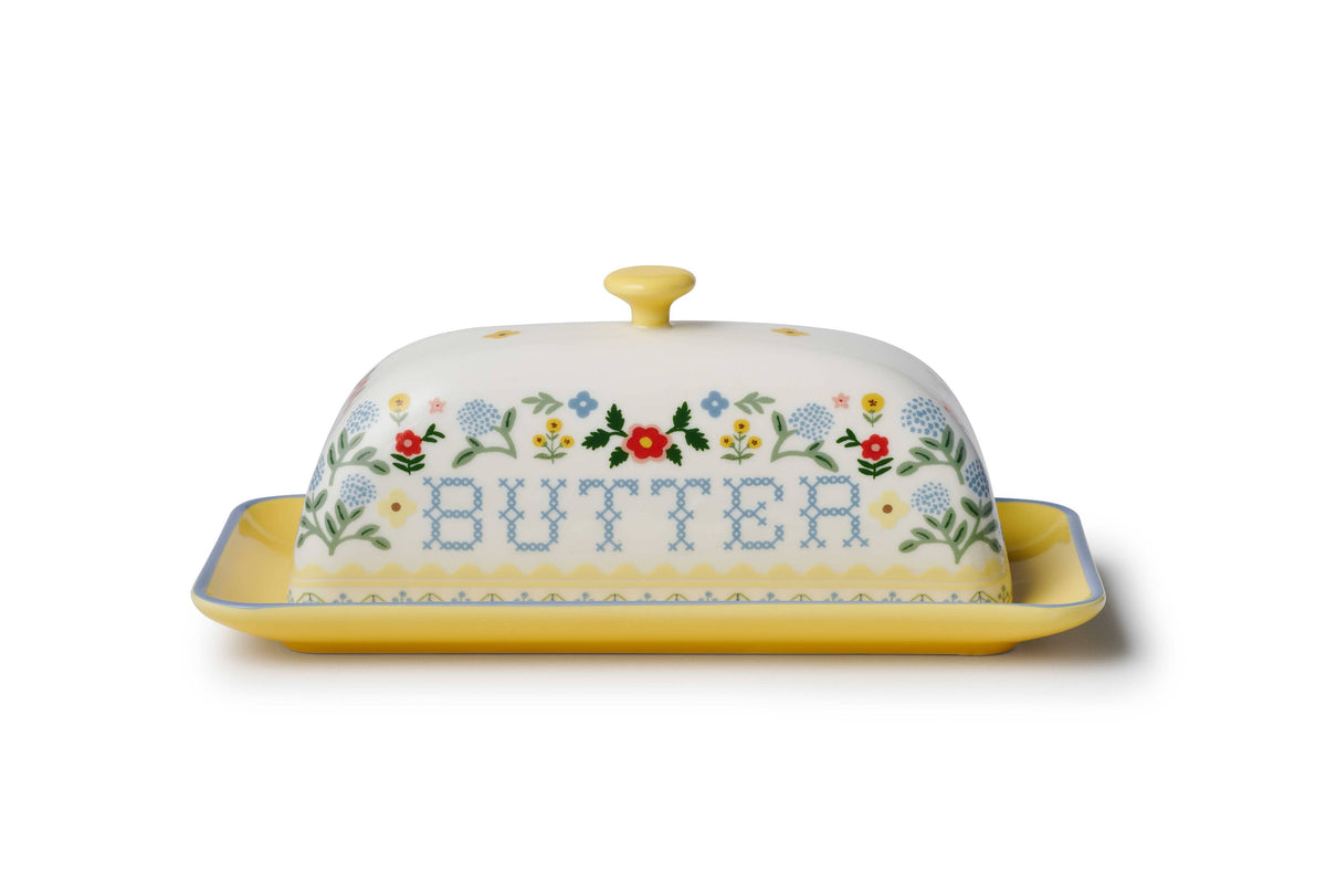 Home Sweet Home Porcelain Butter Dish - The Preppy Bunny