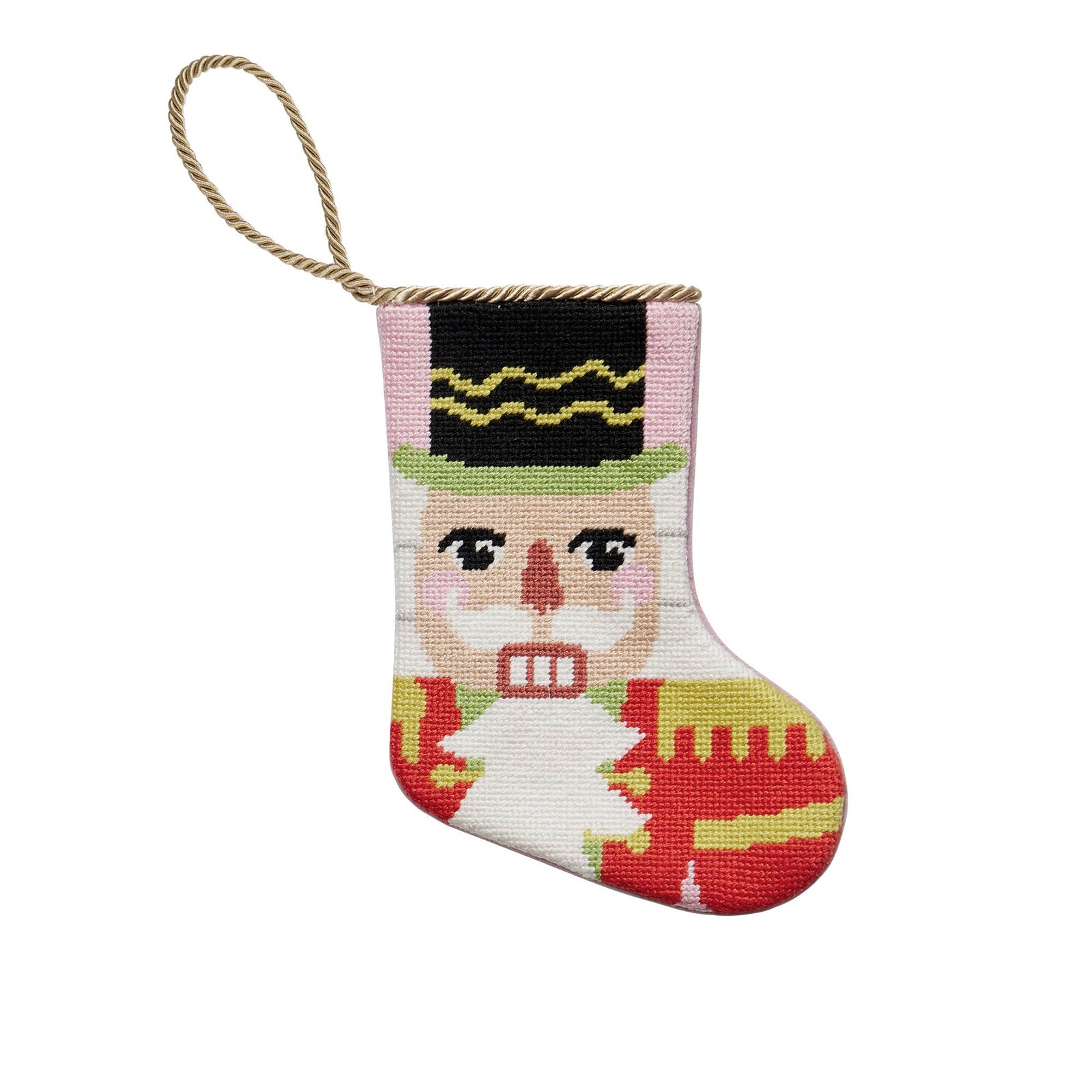 Nutcracker Embroidered Mini Stocking - The Preppy Bunny