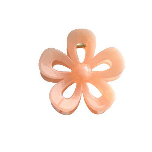 Pop of Floral "Peach" Hair Clip - The Preppy Bunny