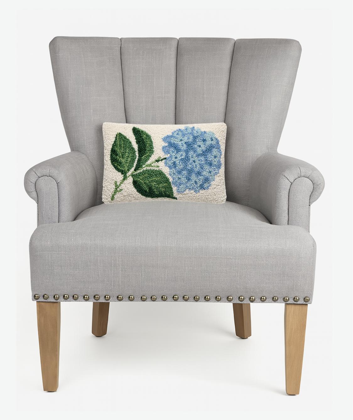Hydrangea Hook Pillow - The Preppy Bunny