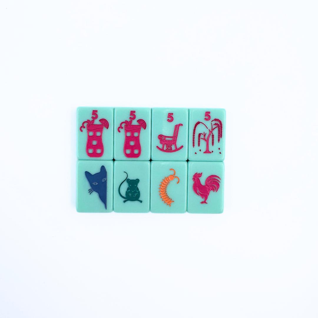 THE SOUTHEAST SERIES | Mahjong Set with Southern Charm - The Preppy Bunny