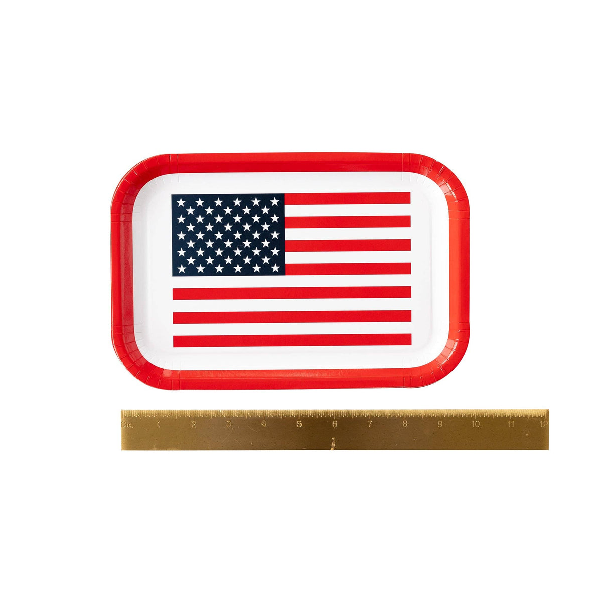Flag Shaped Paper Plates - The Preppy Bunny