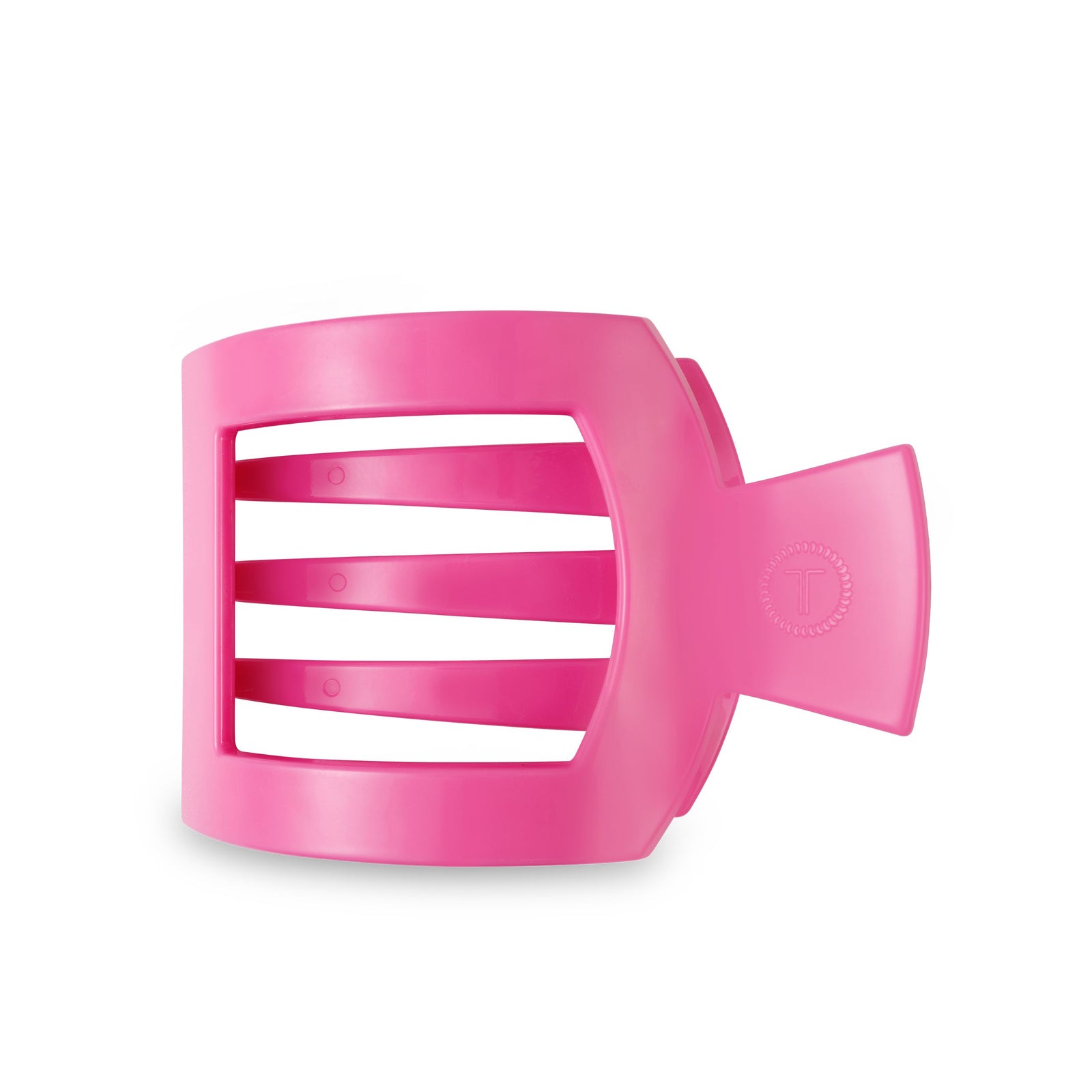 Paradise Pink Large Flat Square Hair Clip - The Preppy Bunny