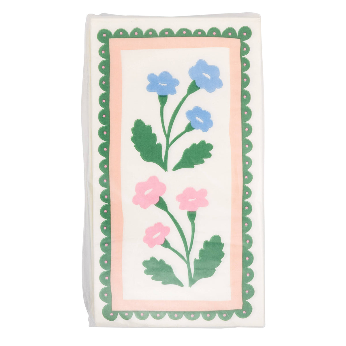 Floral Border Dinner Napkins - The Preppy Bunny