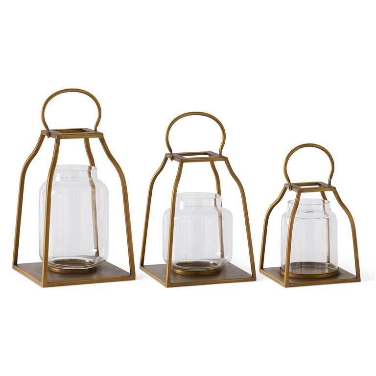 Gold Metal Lantern - The Preppy Bunny