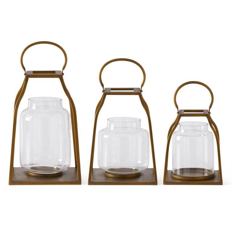 Gold Metal Lantern - The Preppy Bunny