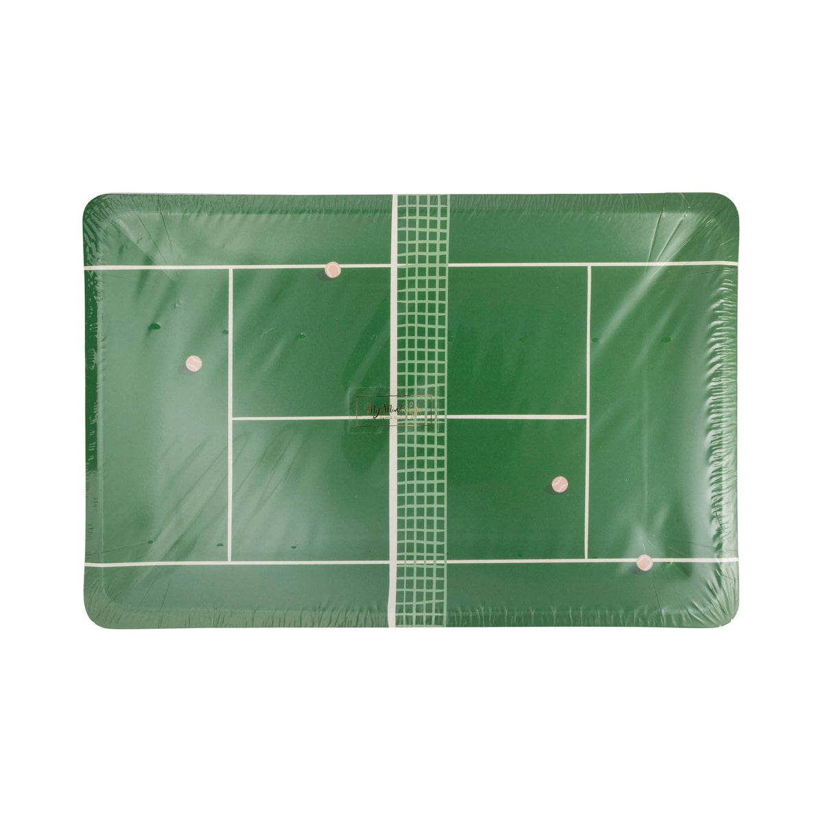 Tennis Court Paper Plates