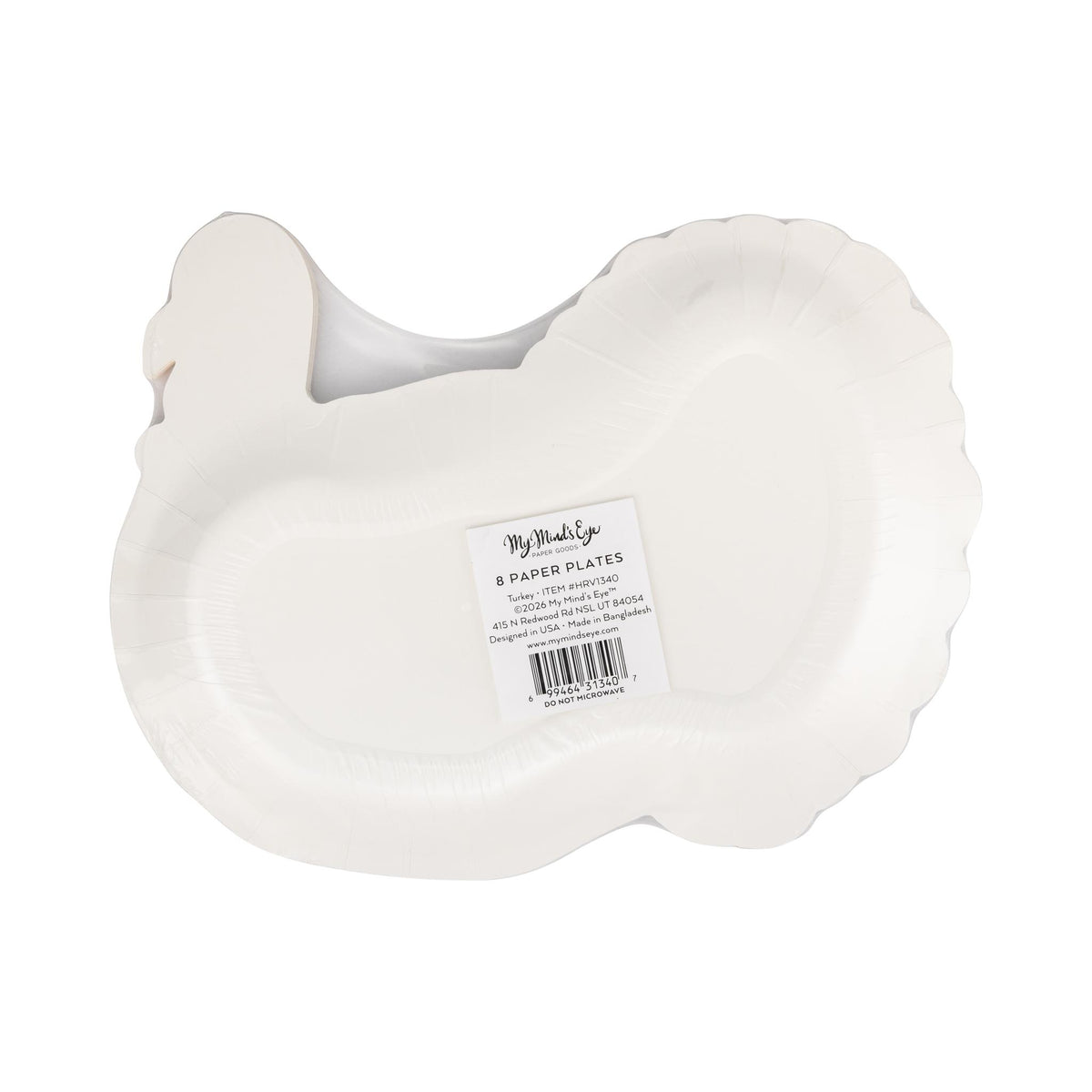 Harvest Turkey Shaped Paper Plates