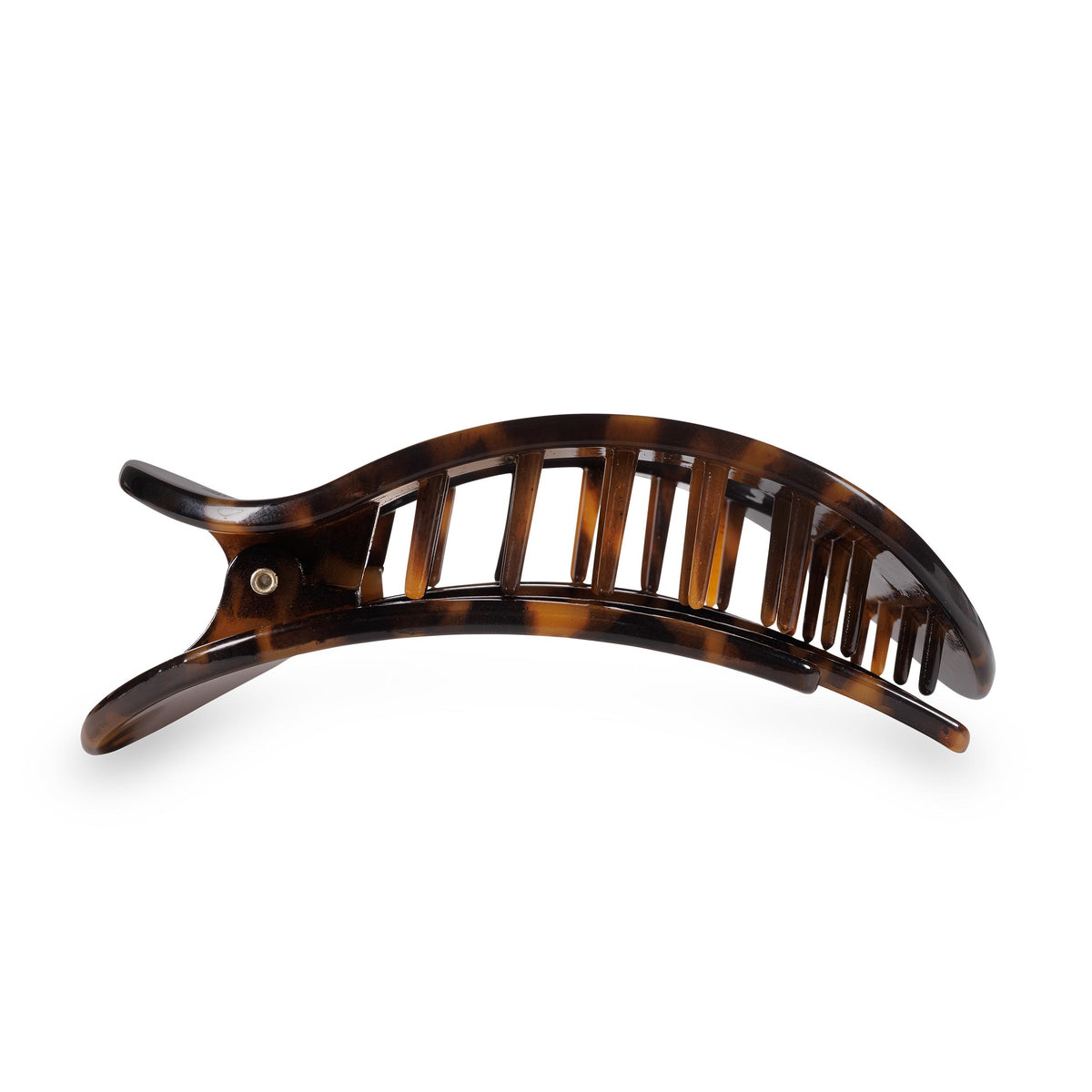 Round Flat Hair Clip | Large | Tortoise