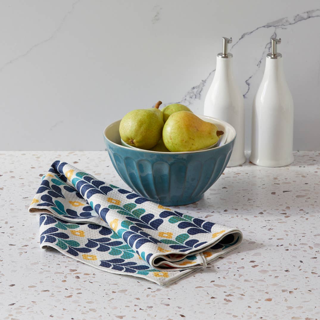 Colorful Leaves | Microfiber Kitchen Dish Towel - The Preppy Bunny