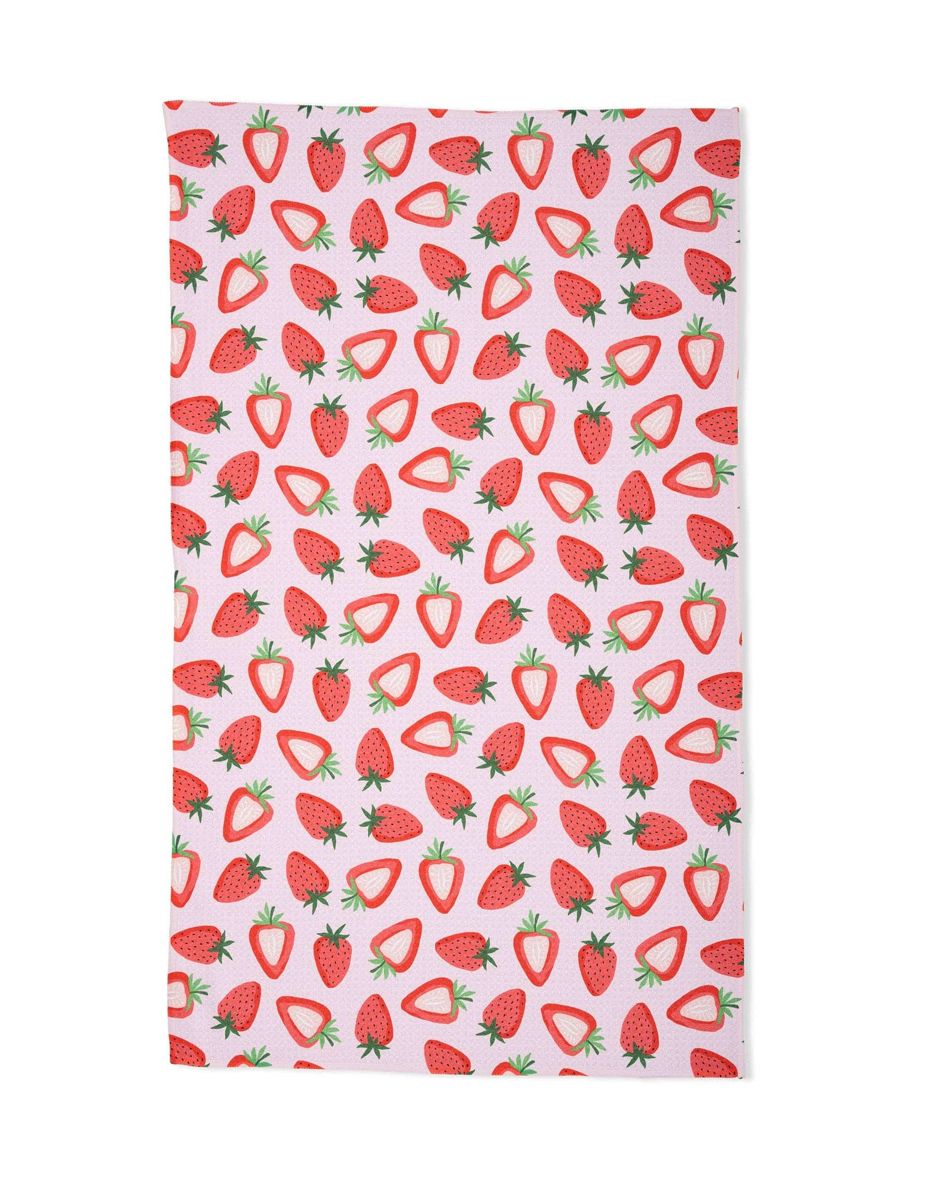 Sweet Strawberry Geometry Tea Towel - The Preppy Bunny