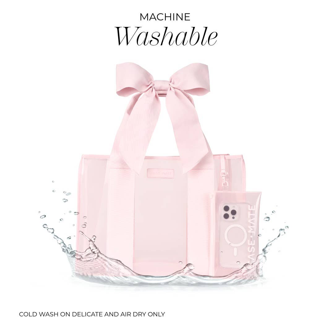 Case-Mate Ballet Pink Bow Jelly Tote Bag - The Preppy Bunny