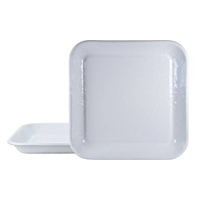 White Square Tray - The Preppy Bunny