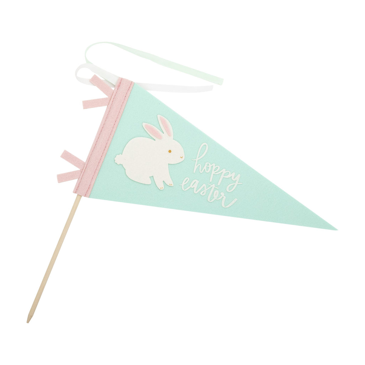 Hoppy Easter Felt Pennant Banner - The Preppy Bunny