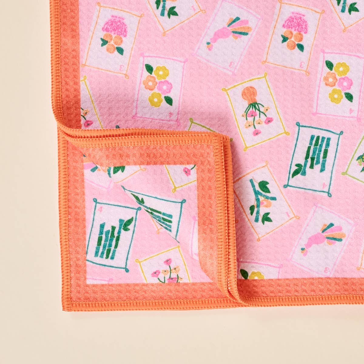Waffle Tea Towel–It's Mahj Time - The Preppy Bunny