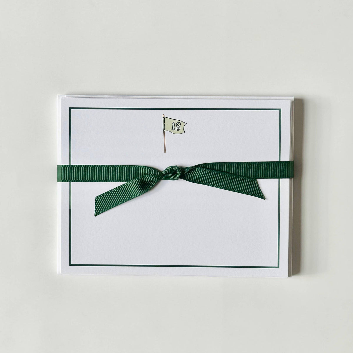 Golf Flag - Flat Note Cards - The Preppy Bunny