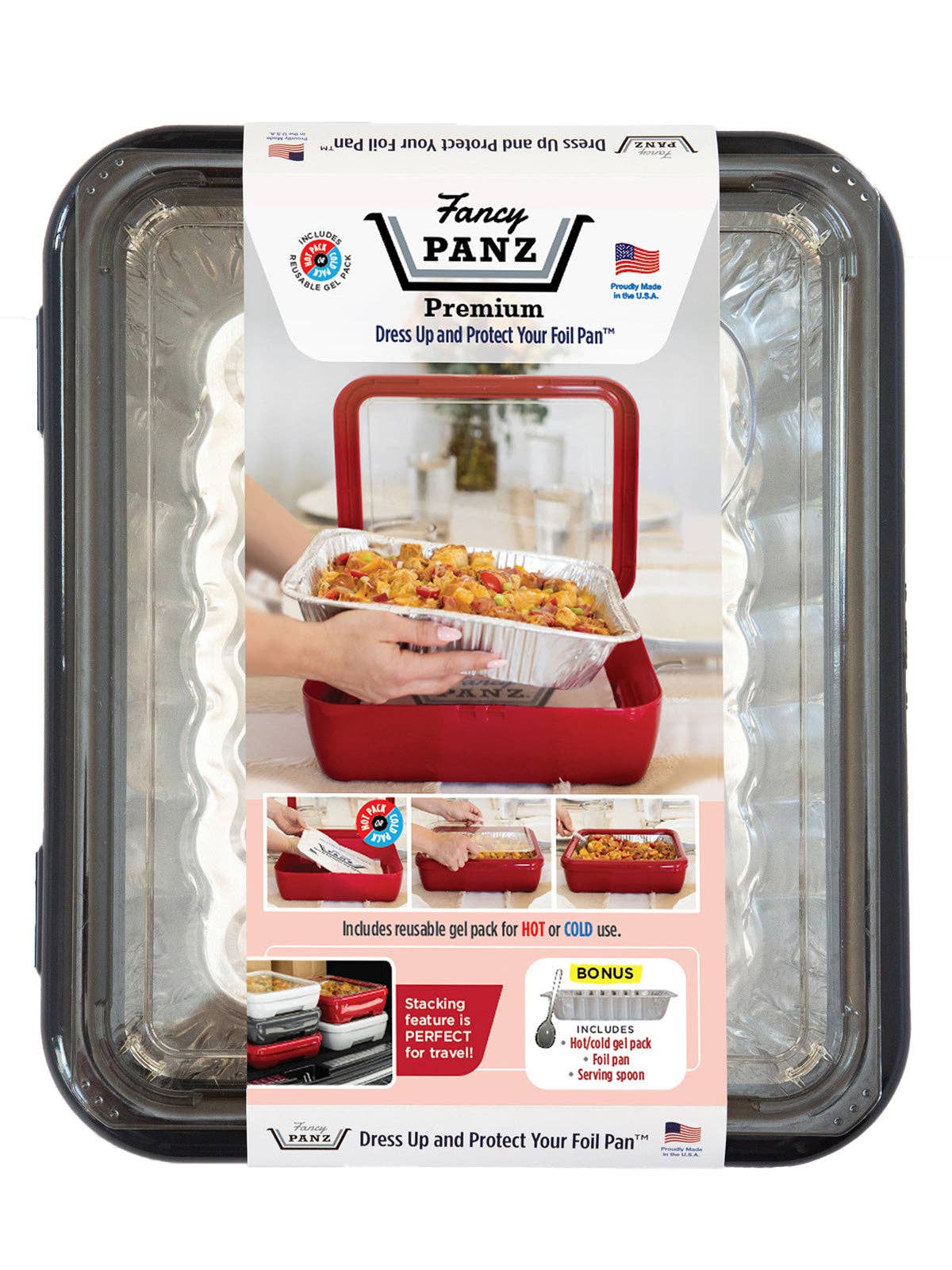 Fancy Panz® Premium - Charcoal - Includes Hot/Cold Gel Pack - The Preppy Bunny