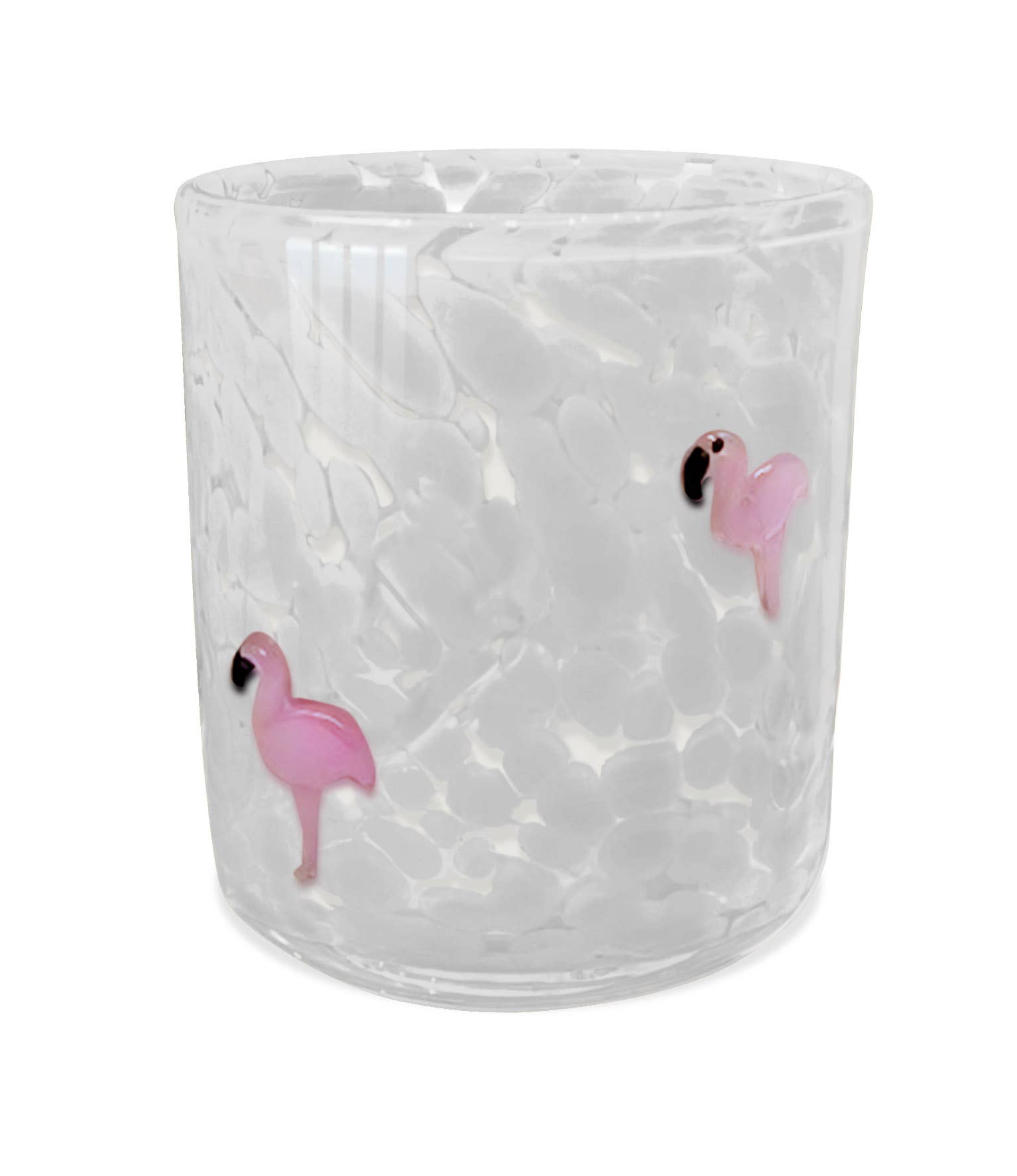 TESTER - Pink Flamingo12oz White Flamingo Confetti Candle - The Preppy Bunny