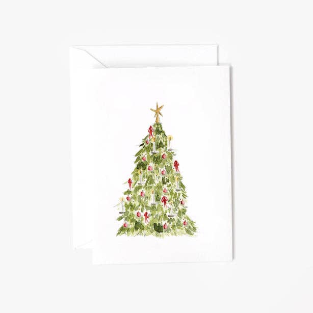 Nutcracker Tree Mini Notecard - The Preppy Bunny