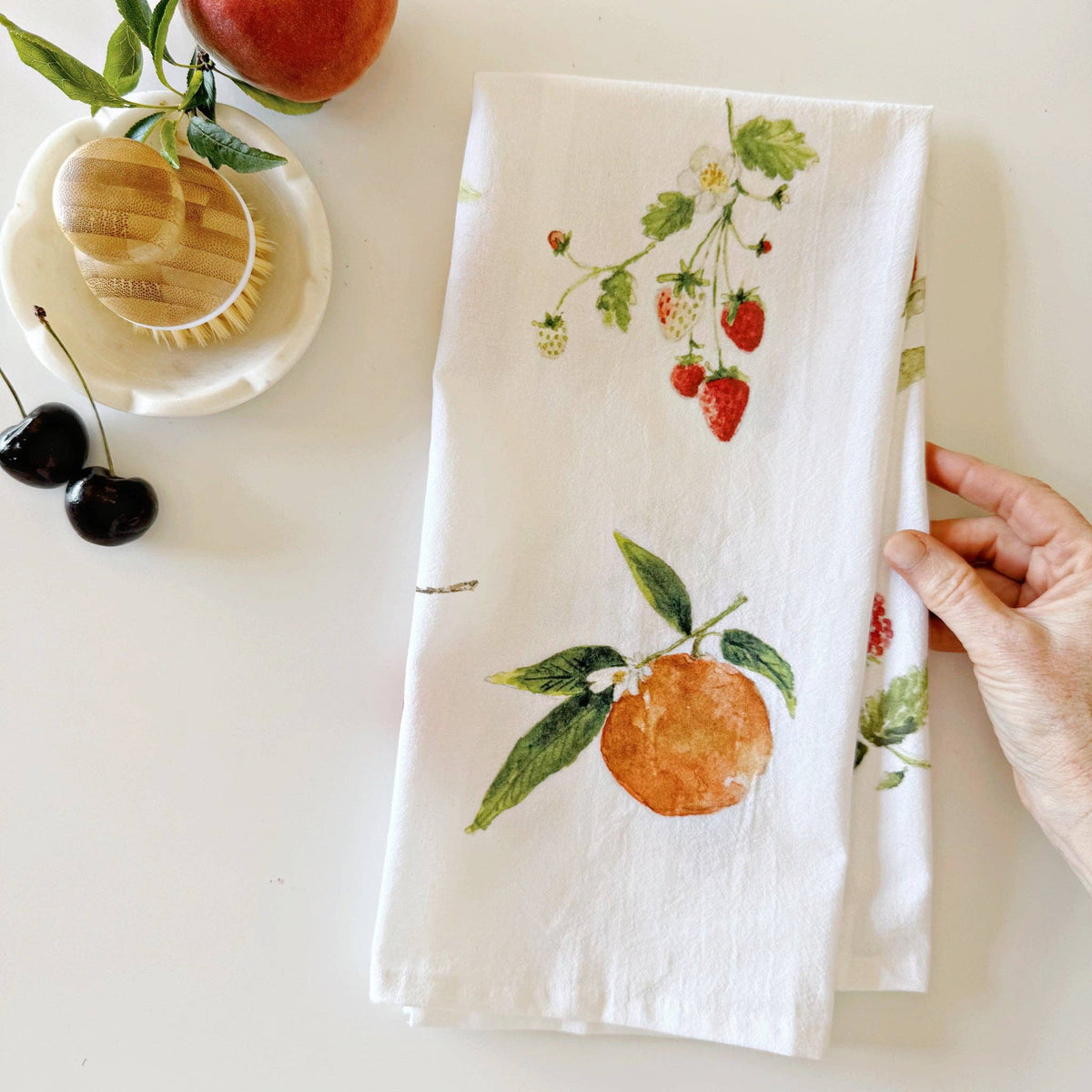 Fruit Tea Towel - The Preppy Bunny