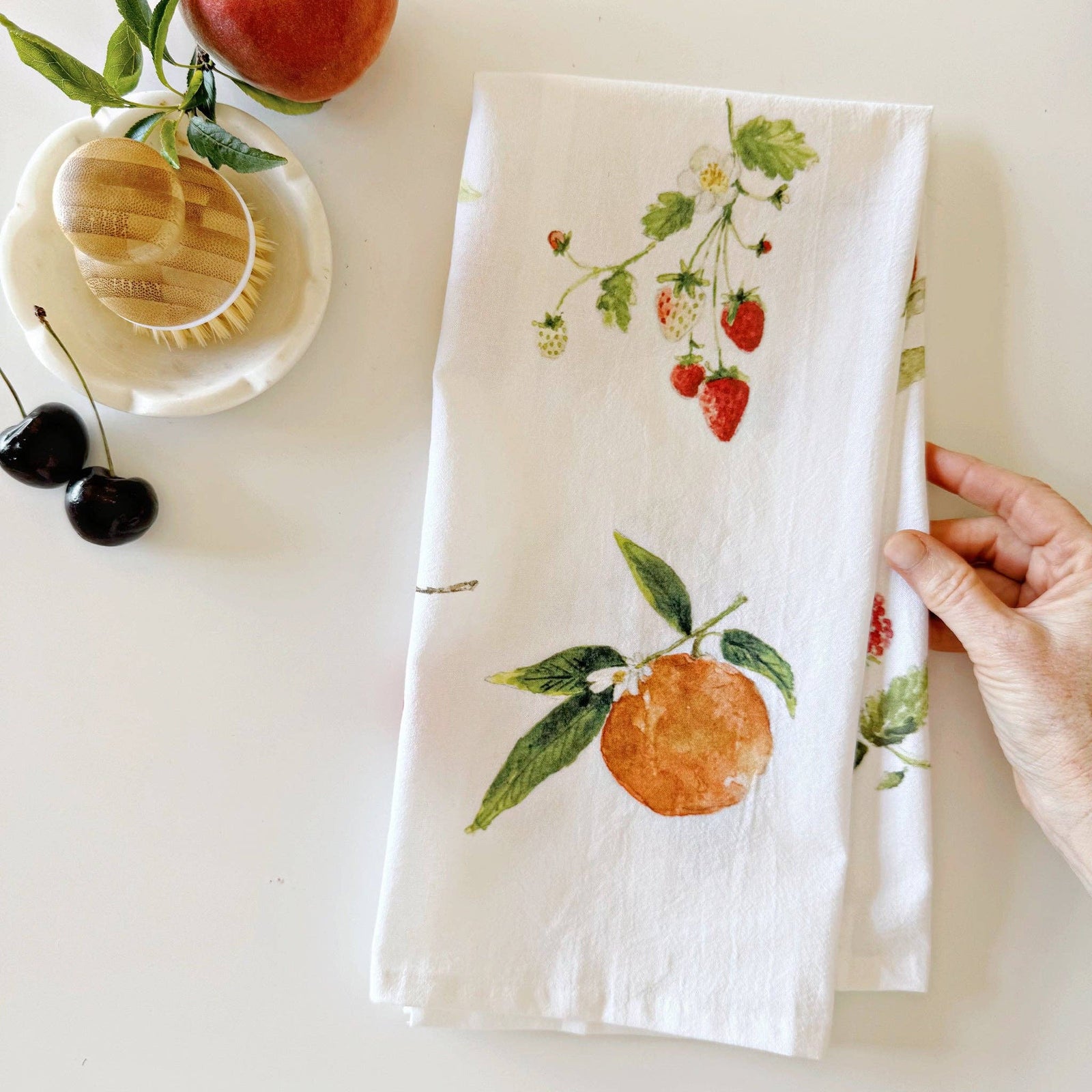 Fruit Tea Towel - The Preppy Bunny