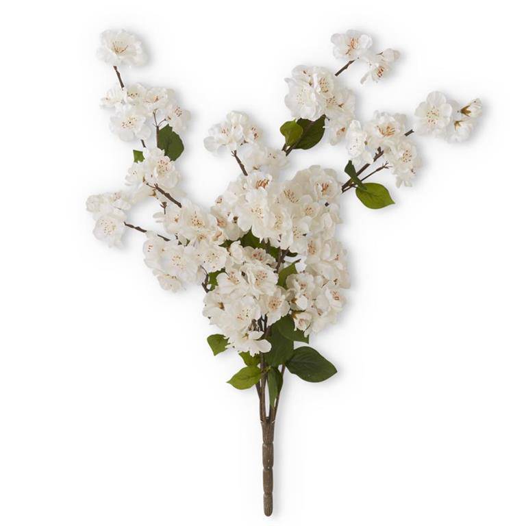 White Peach Blossom Stem - The Preppy Bunny