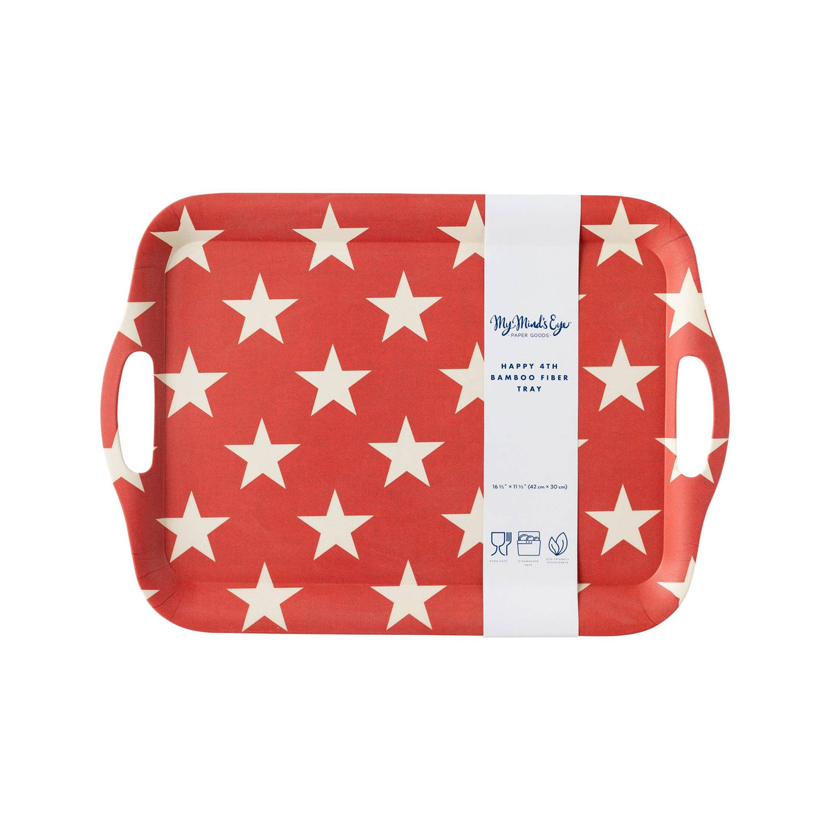 Red Star Reusable Bamboo Tray - The Preppy Bunny