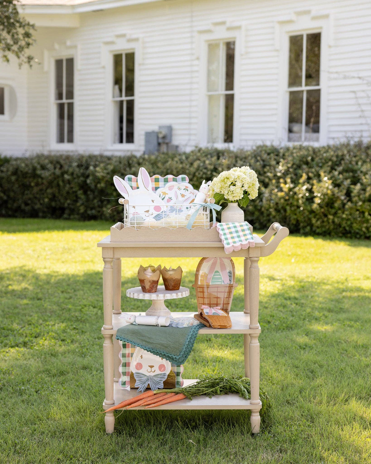 Hopscotch Gingham Dinner Napkins - The Preppy Bunny