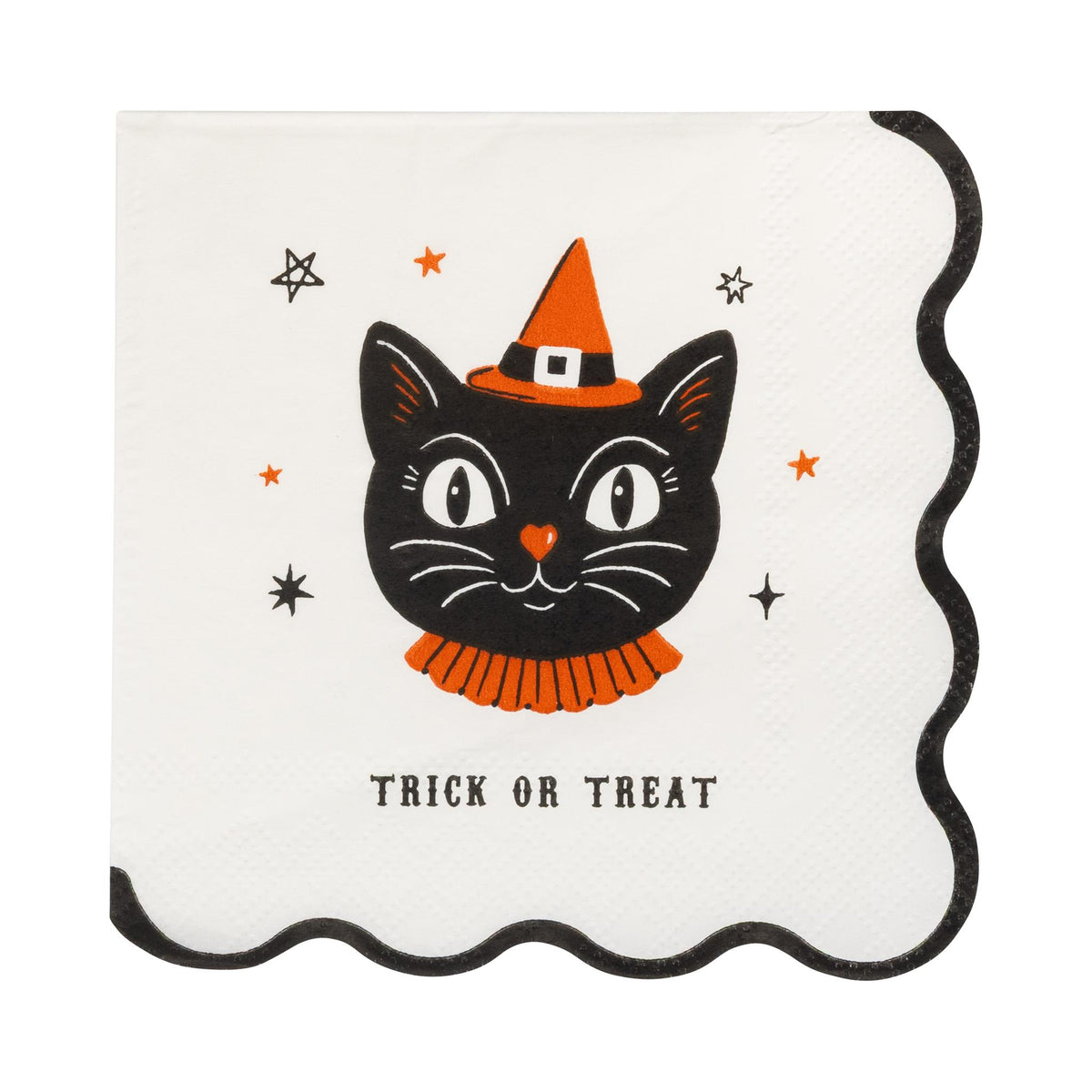 Vintage Halloween Characters Paper Cocktail Napkin Set