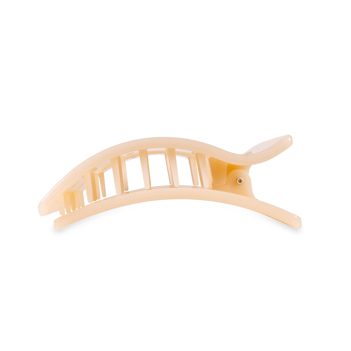 Flat Rectangle Hair Clip | Medium | Almond Beige