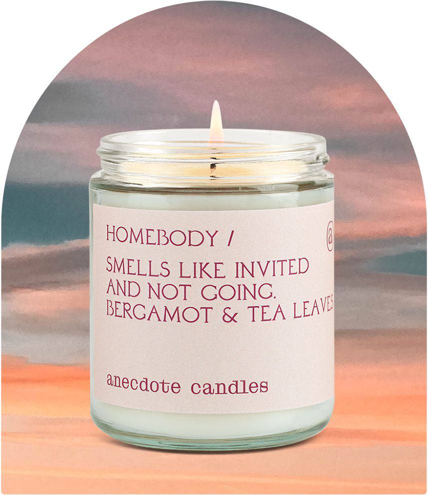 Homebody Candle (Bergamot &amp; Tea Leaves) Candle: 7.8 oz glass jar - The Preppy Bunny