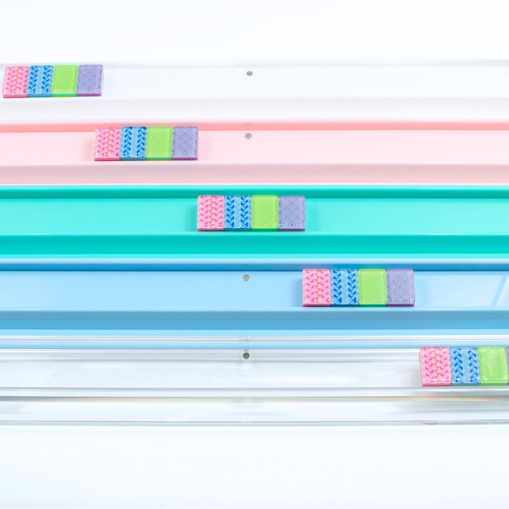 MAHJONG RACKS | Premium Acrylic | 4 Racks + 4 Pushers - The Preppy Bunny