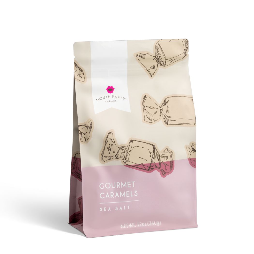 Sea salt caramels - 12oz gift pouch - The Preppy Bunny