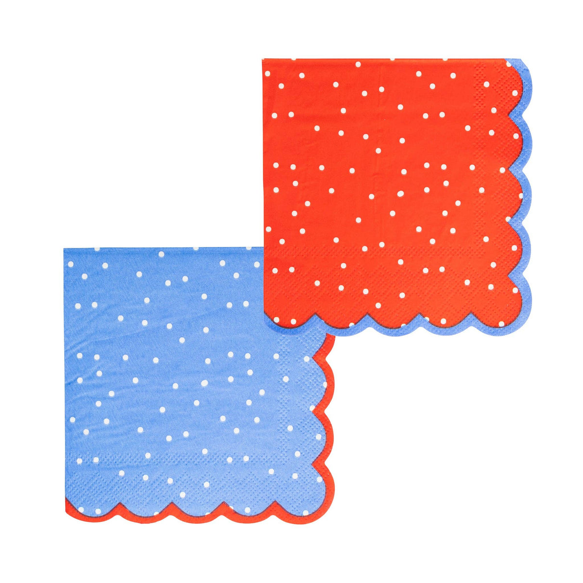 Americana Polka Dot Paper Cocktail Napkin Set - The Preppy Bunny