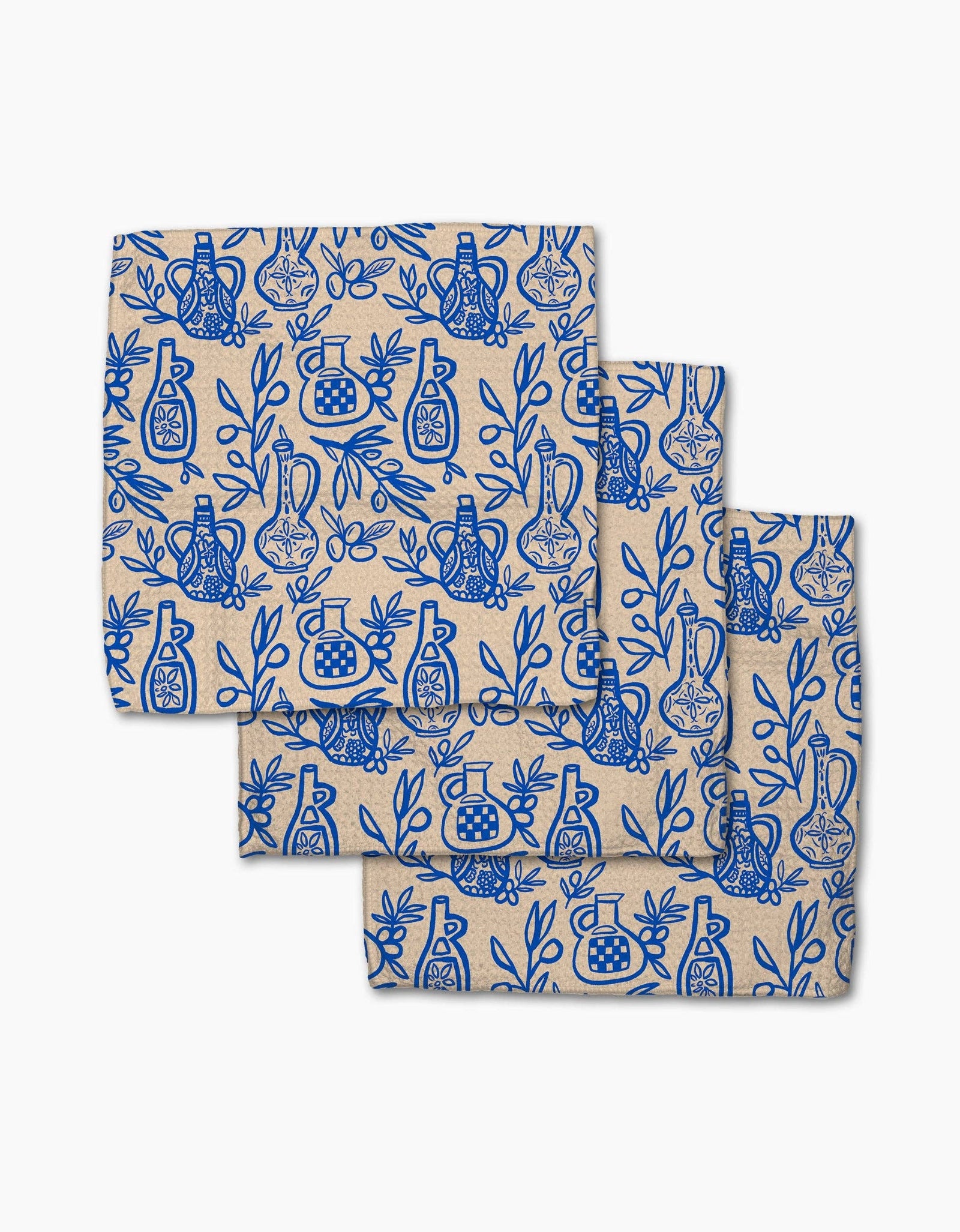 Mediterranean Pour Dishcloth Set by Geometry - The Preppy Bunny