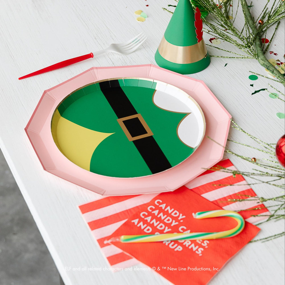 Elf Candy Paper Beverage Napkins