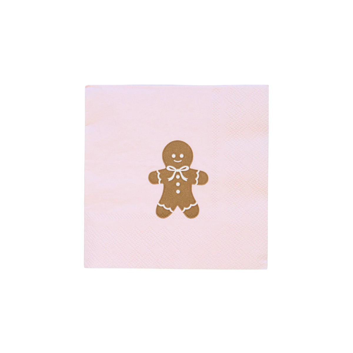 Pink Gingerbread Paper Beverage Napkins