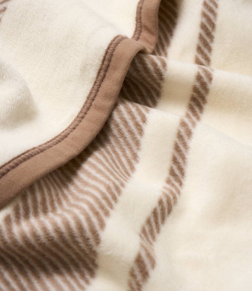 Dockside Stripe Sepia Blanket by ChappyWrap