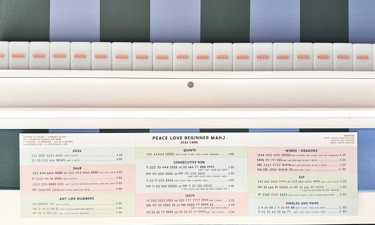 2026 Beginner Mahjong Card