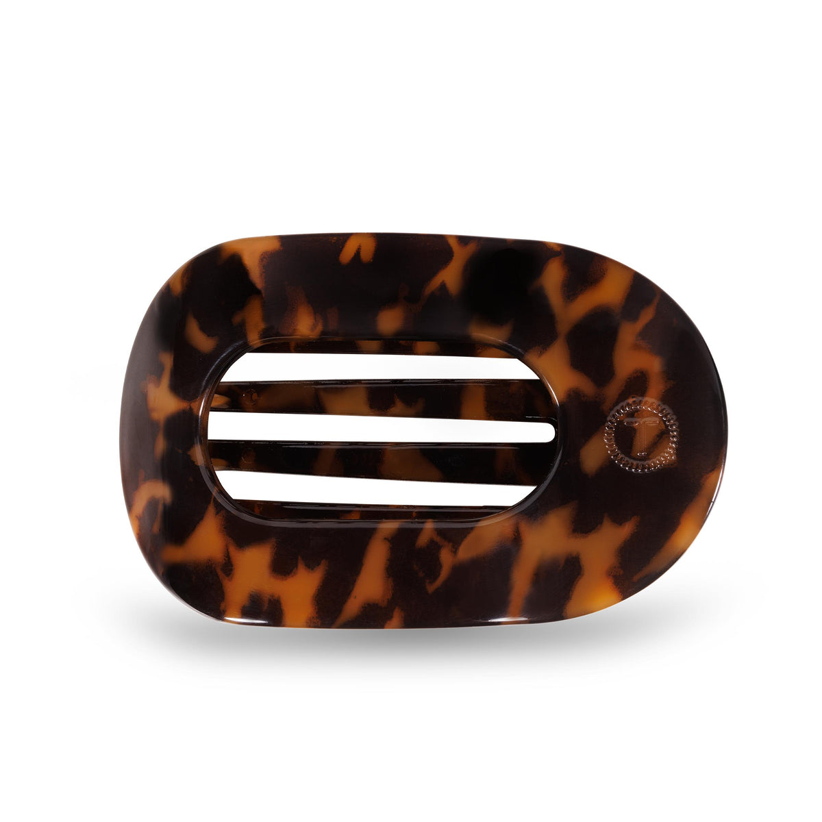 Round Flat Hair Clip | Medium | Tortoise