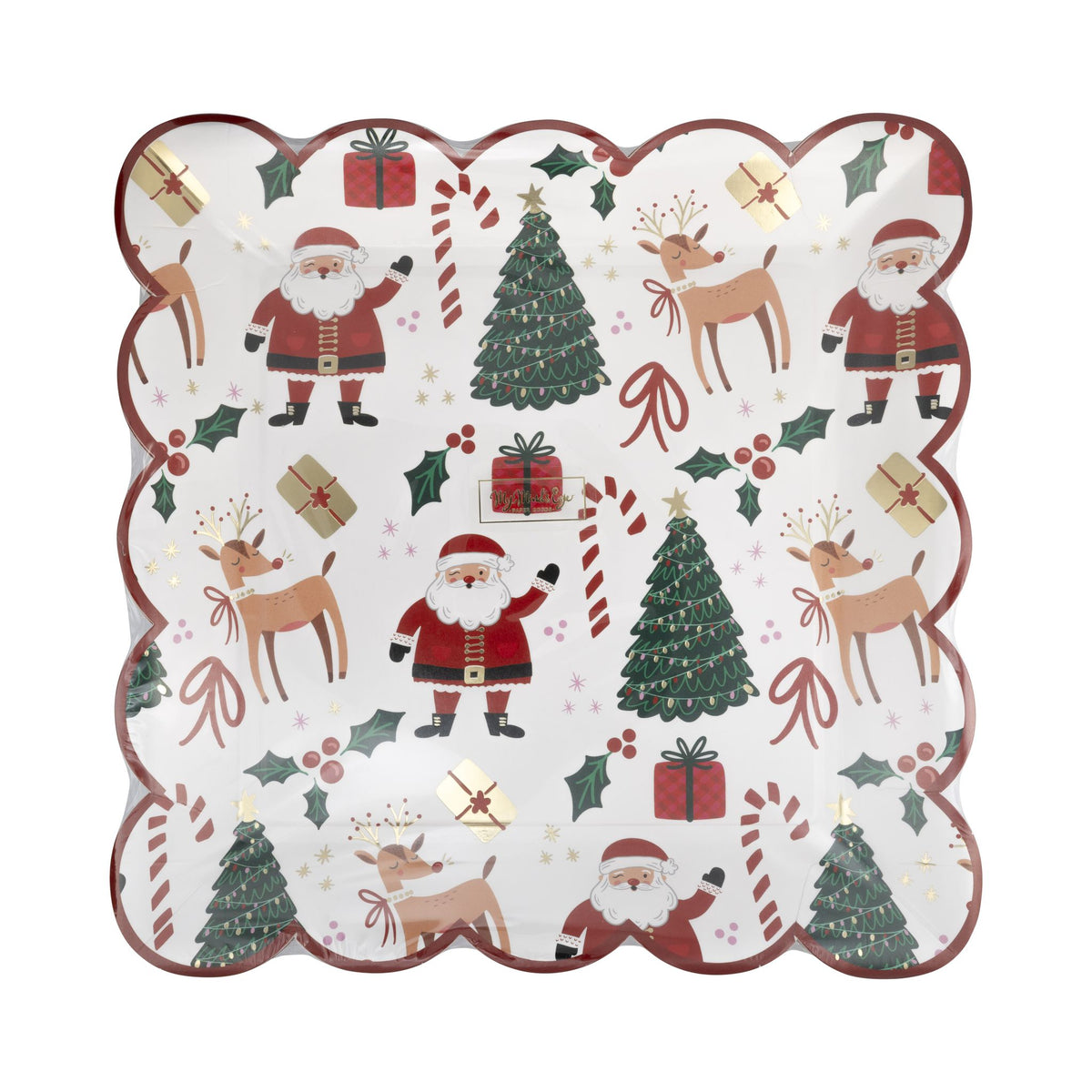 Whimsy Christmas Scatter 10&quot; Paper Plates